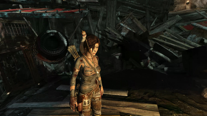 Illustration for article titled NSFW: Tomb Raider Glitch Makes Lara Croft Look Practically Topless